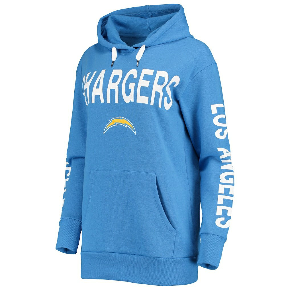 Los Angeles Chargers G-III 4Her by Carl Banks Women's Extra Point Pullover Hoodie Powder Blue | NFL