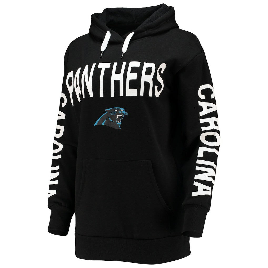 Carolina Panthers G-III 4Her by Carl Banks Women's Extra Point Pullover Hoodie Black | NFL