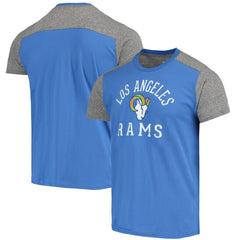 Los Angeles Rams Majestic Threads Field Goal Slub T-Shirt Royal/Gray | NFL