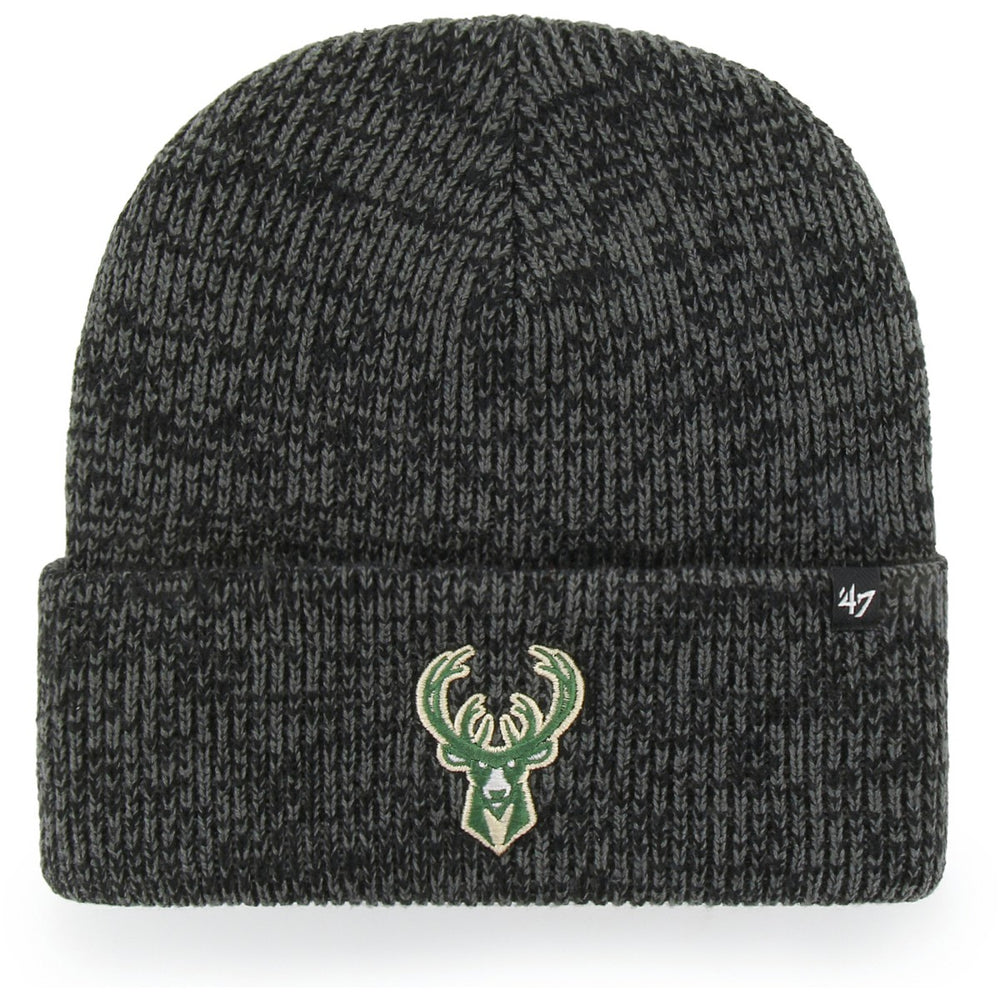 Milwaukee Bucks '47 Brain Freeze Cuffed Knit Hat Black - NBA