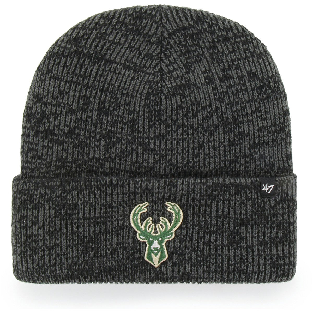 Milwaukee Bucks '47 Brain Freeze Cuffed Knit Hat Black - NBA