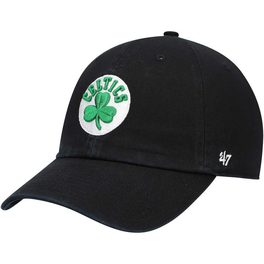 Boston Celtics '47 Core Logo Clean Up Adjustable Hat Black - NBA