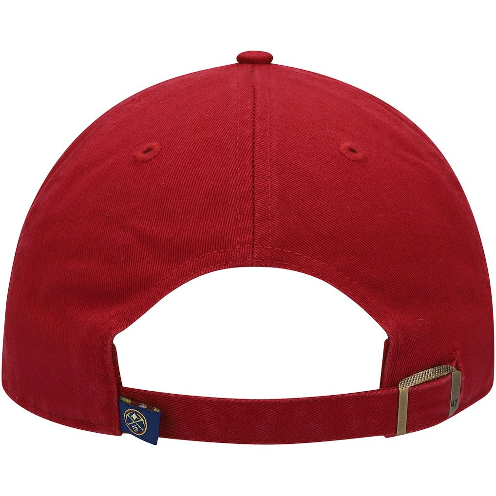 Denver Nuggets '47 Core Logo Clean Up Adjustable Hat Red - NBA