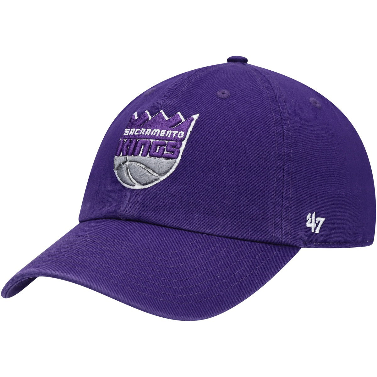 Sacramento Kings '47 Core Logo Clean Up Adjustable Hat Purple - NBA