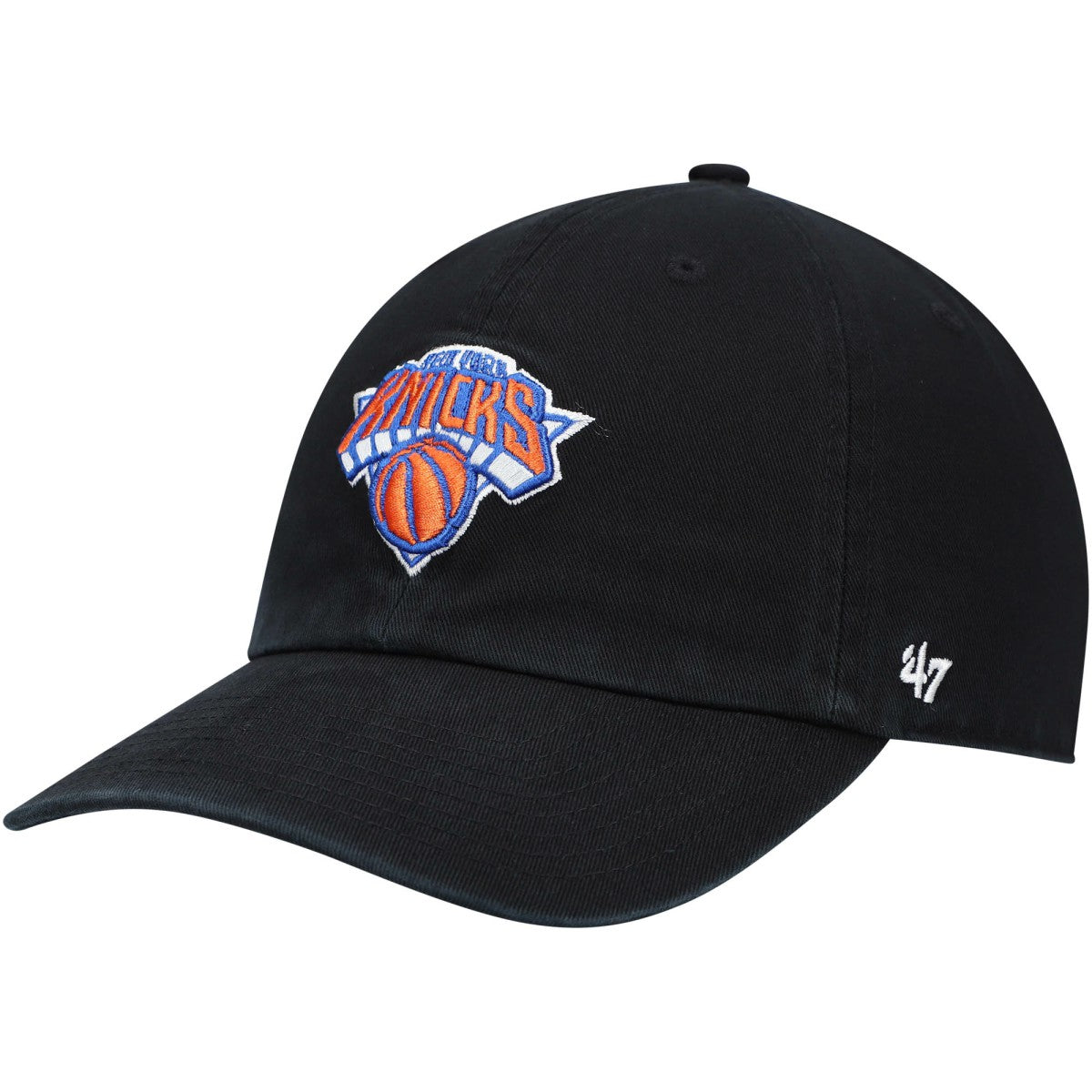 New York Knicks '47 Core Logo Clean Up Adjustable Hat Black - NBA
