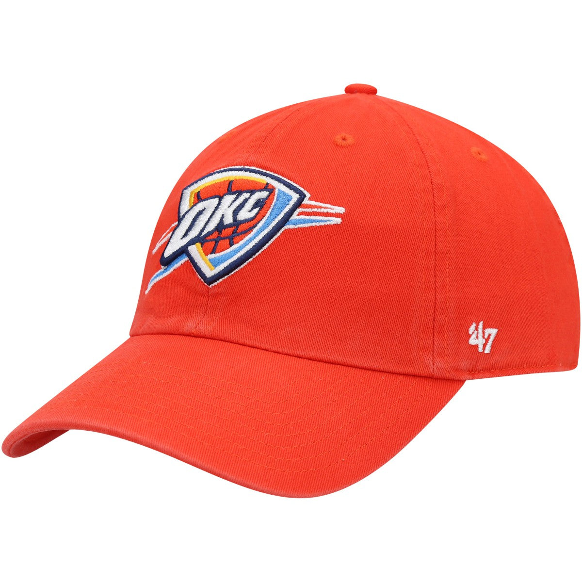 Oklahoma City Thunder '47 Core Logo Clean Up Adjustable Hat Orange - NBA