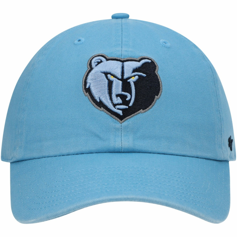 Memphis Grizzlies '47 Core Logo Clean Up Adjustable Hat Light Blue - NBA