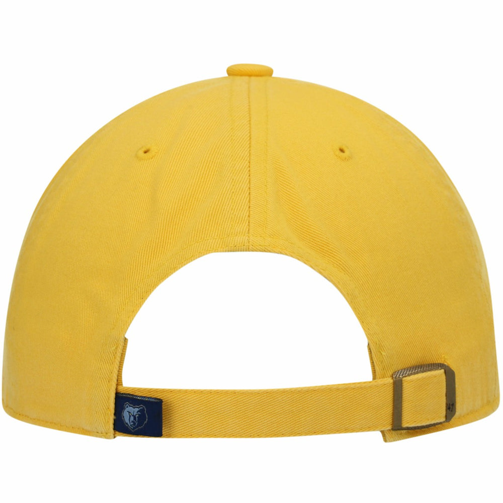 Memphis Grizzlies '47 Core Logo Clean Up Adjustable Hat Gold - NBA