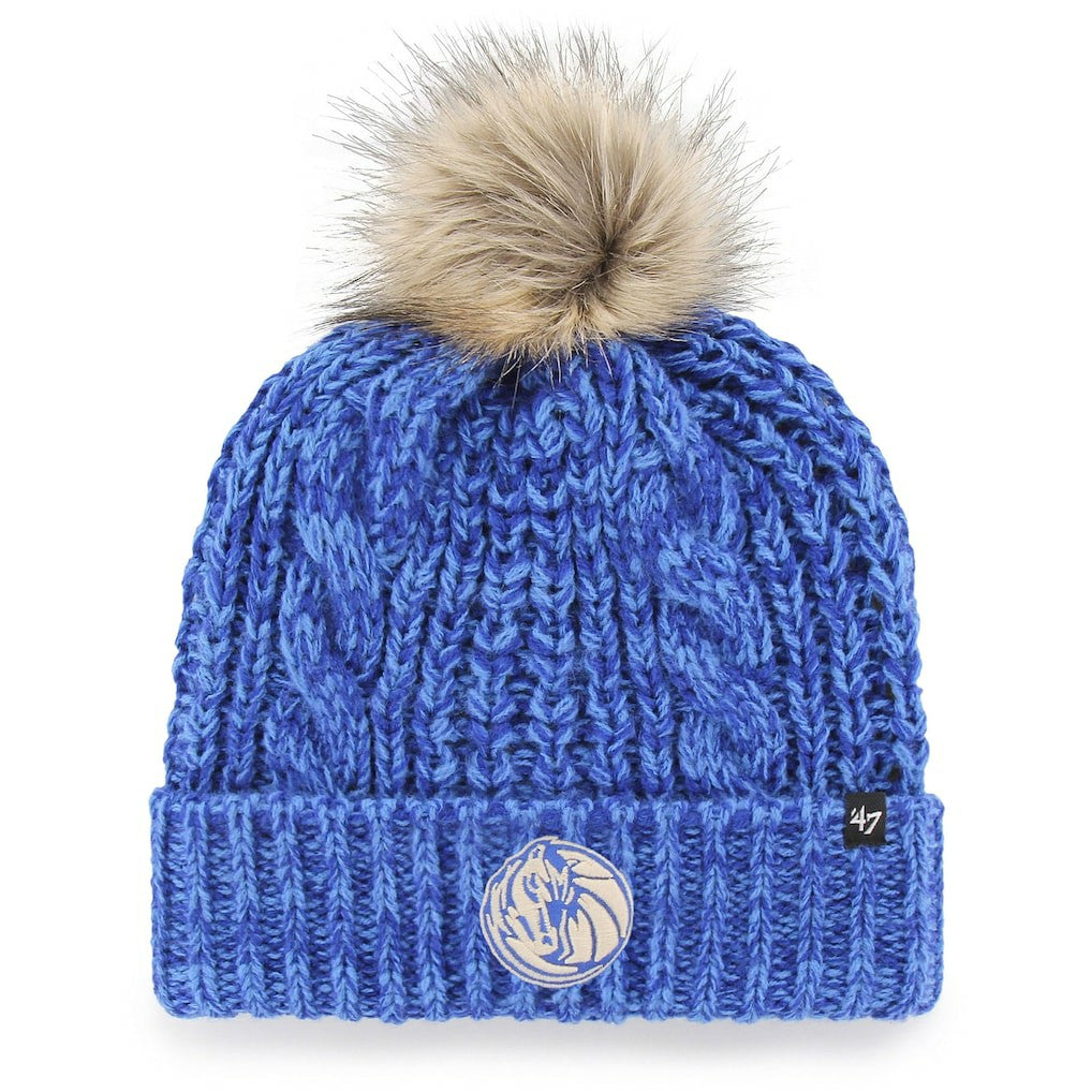 Dallas Mavericks '47 Women's Meeko Cuffed Knit Hat with Pom Blue - NBA
