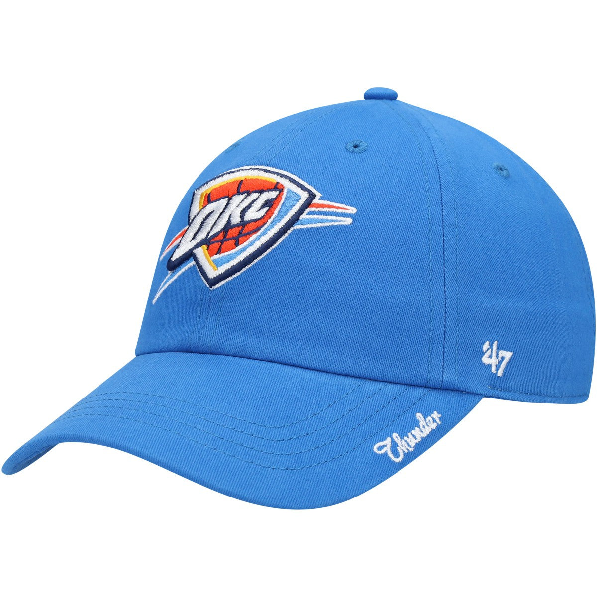 Oklahoma City Thunder '47 Women's Miata Clean Up Logo Adjustable Hat Blue - NBA