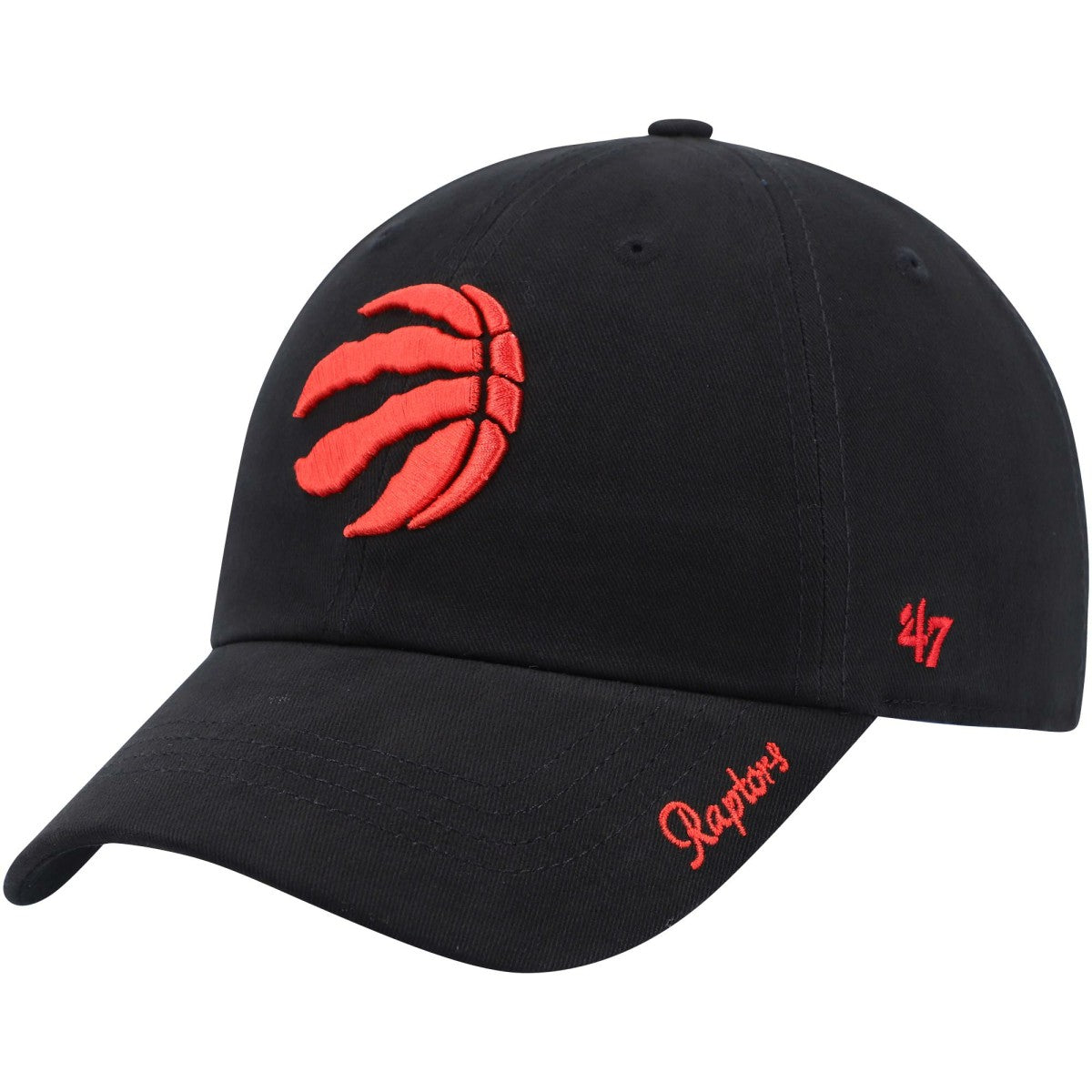 Toronto Raptors '47 Women's Miata Clean Up Logo Adjustable Hat Black - NBA