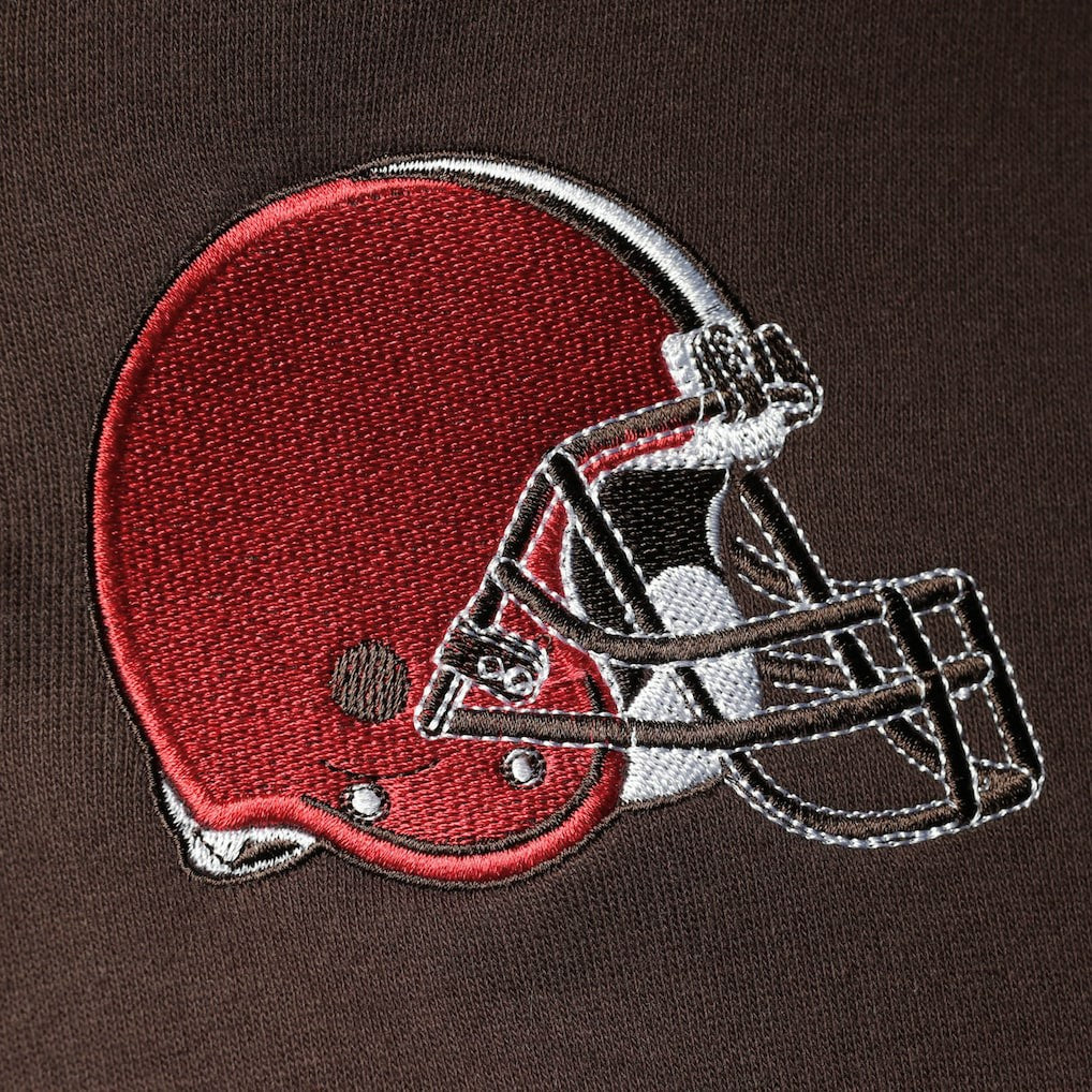 Cleveland Browns Starter Playoffs Color Block Full-Zip Hoodie Brown/Orange | NFL