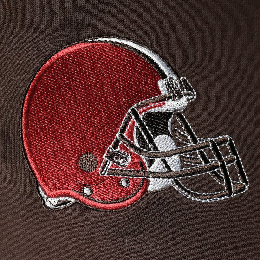 Cleveland Browns Starter Playoffs Color Block Full-Zip Hoodie Brown/Orange | NFL
