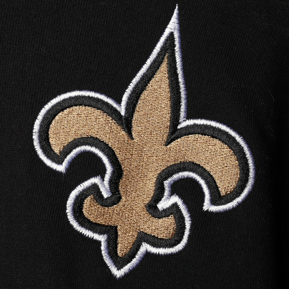 New Orleans Saints Starter Playoffs Color Block Full-Zip Hoodie Black/Gold | NFL