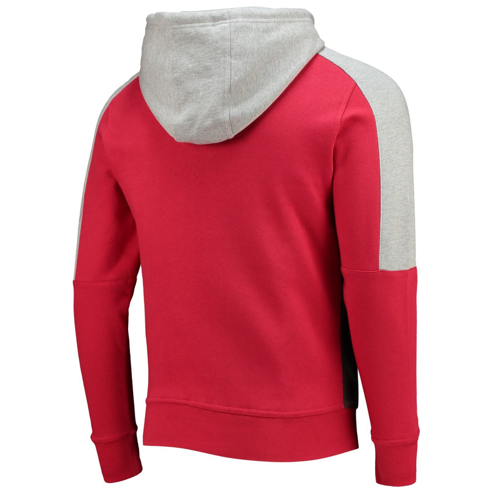 Tampa Bay Buccaneers Starter Playoffs Color Block Full-Zip Hoodie Red/Pewter | NFL