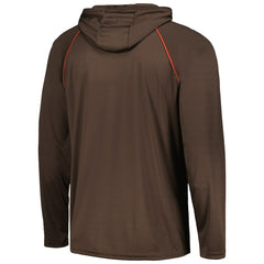Cleveland Browns Starter Raglan Long Sleeve Hoodie T-Shirt Brown | NFL
