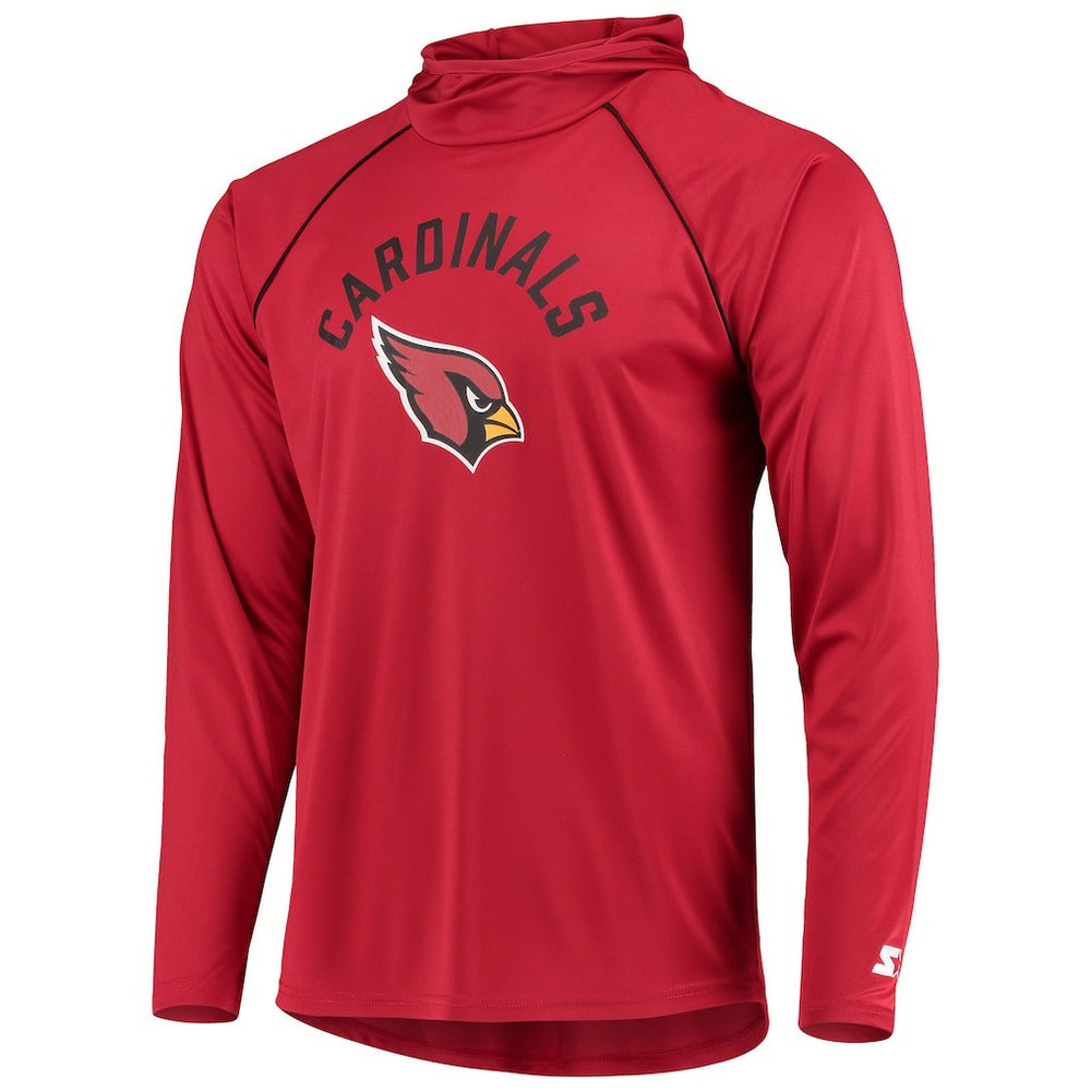 Arizona Cardinals Starter Raglan Long Sleeve Hoodie T-Shirt Cardinal | NFL