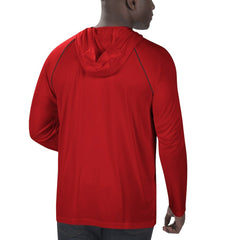 Atlanta Falcons Starter Raglan Long Sleeve Hoodie T-Shirt Red | NFL