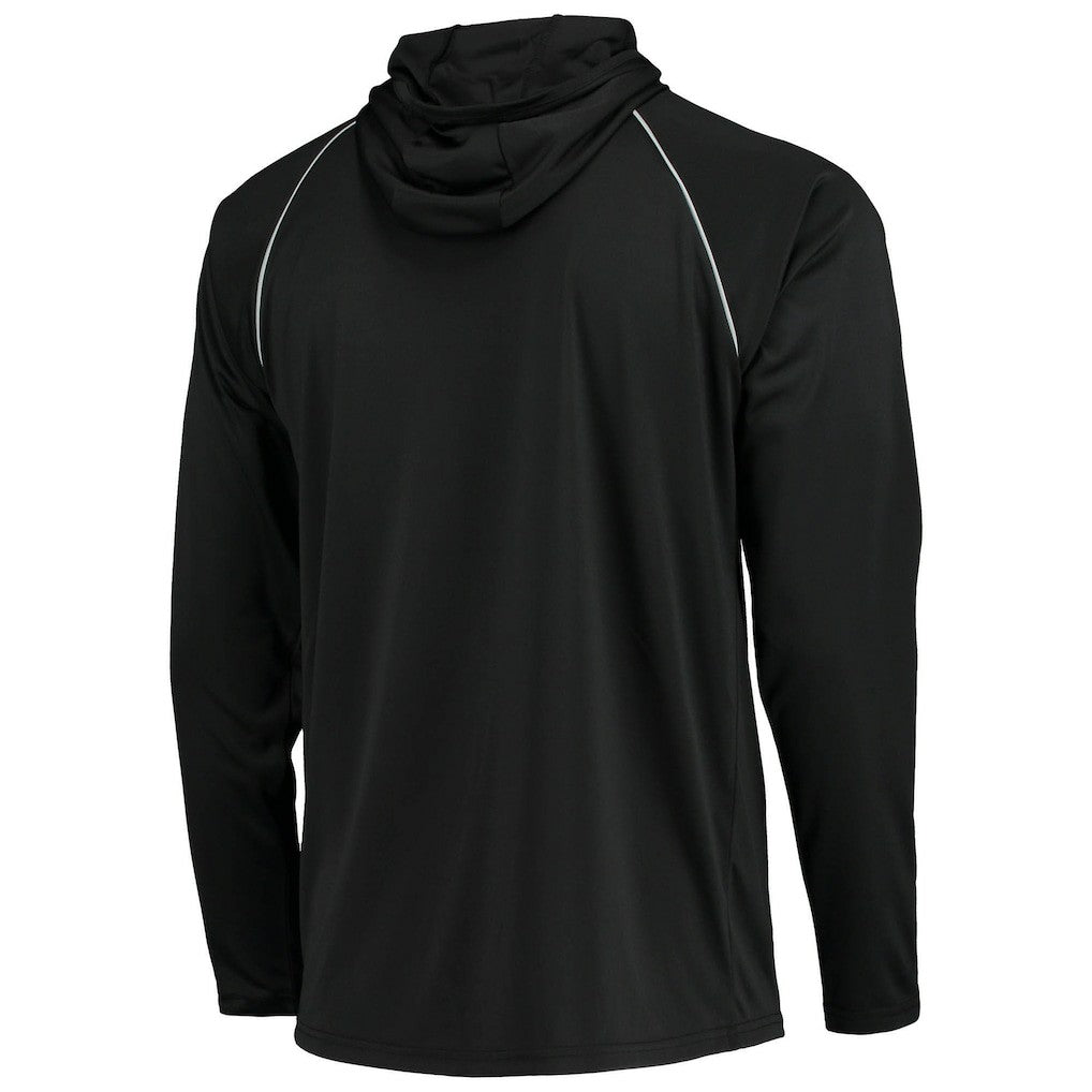 Las Vegas Raiders Starter Raglan Long Sleeve Hoodie T-Shirt Black | NFL