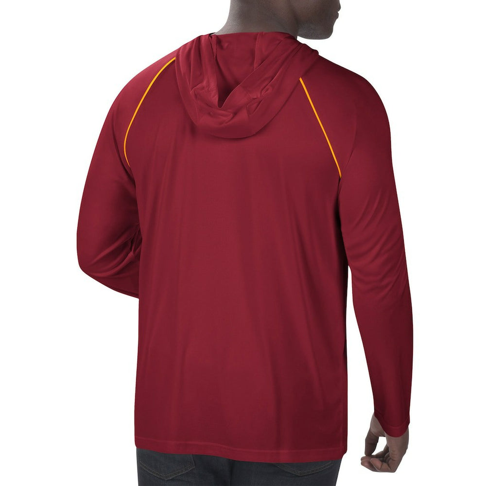 Washington Football Team Starter Raglan Long Sleeve Hoodie T-Shirt Burgundy | NFL