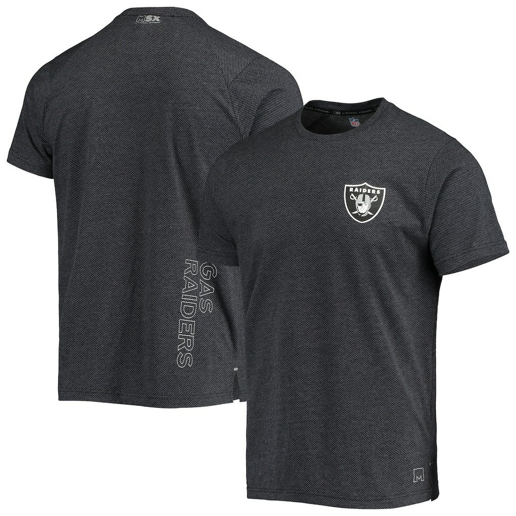 Las Vegas Raiders MSX by Michael Strahan Motivation Performance T-Shirt Black | NFL