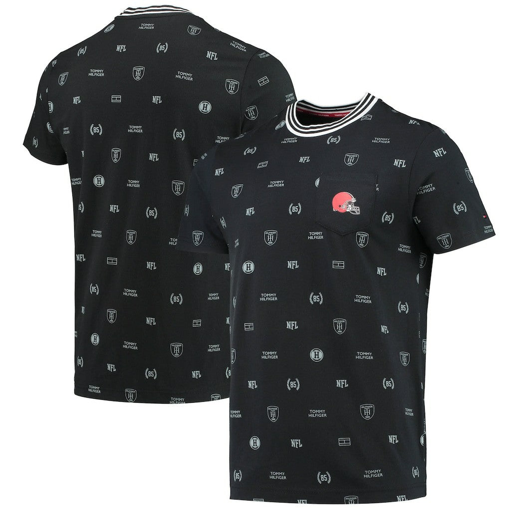 Cleveland Browns Tommy Hilfiger Essential Pocket T-Shirt Black | NFL