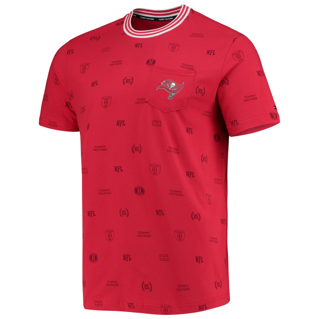 Tampa Bay Buccaneers Tommy Hilfiger Essential Pocket T-Shirt Red | NFL