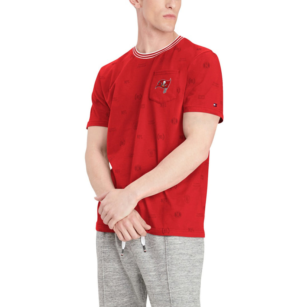 Tampa Bay Buccaneers Tommy Hilfiger Essential Pocket T-Shirt Red | NFL