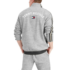 New Orleans Saints Tommy Hilfiger Mario Quarter-Zip Jacket Heathered Gray | NFL