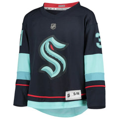 Philipp Grubauer Seattle Kraken Youth Home Replica Player Jersey - Deep Sea Blue - NHL