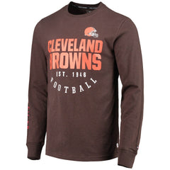 Cleveland Browns Tommy Hilfiger Peter Long Sleeve T-Shirt Brown | NFL