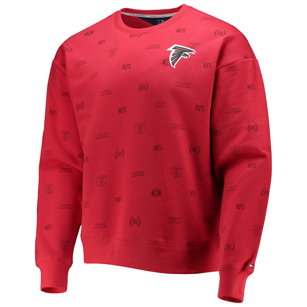 Atlanta Falcons Tommy Hilfiger Reid Graphic Pullover Sweatshirt Red | NFL