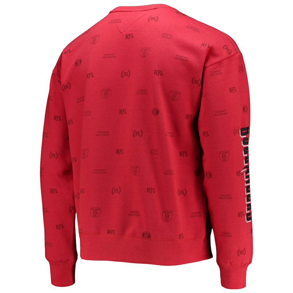 Atlanta Falcons Tommy Hilfiger Reid Graphic Pullover Sweatshirt Red | NFL