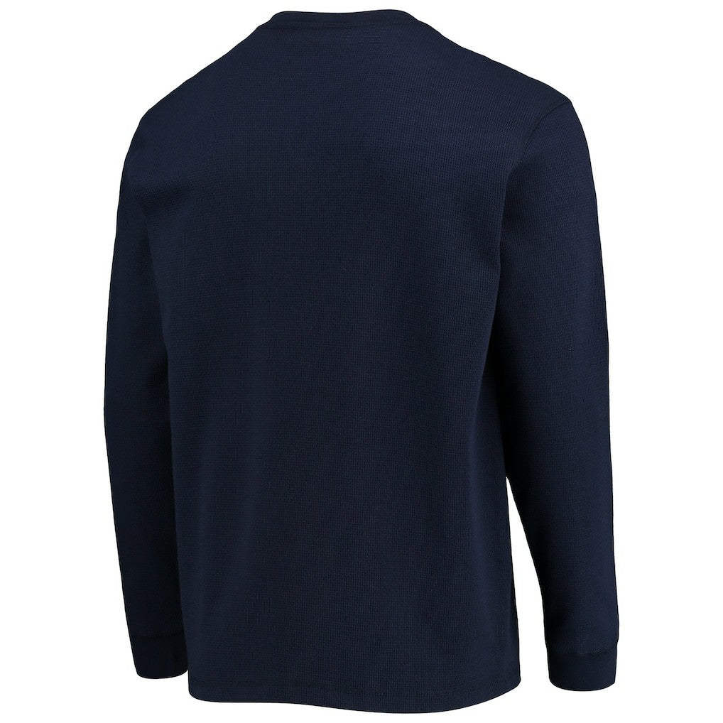 Chicago Bears Dunbrooke Logo Maverick Thermal Henley Long Sleeve T-Shirt Navy | NFL