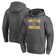 Boston Bruins Victory Arch Team Fitted Pullover Hoodie - Charcoal - NHL