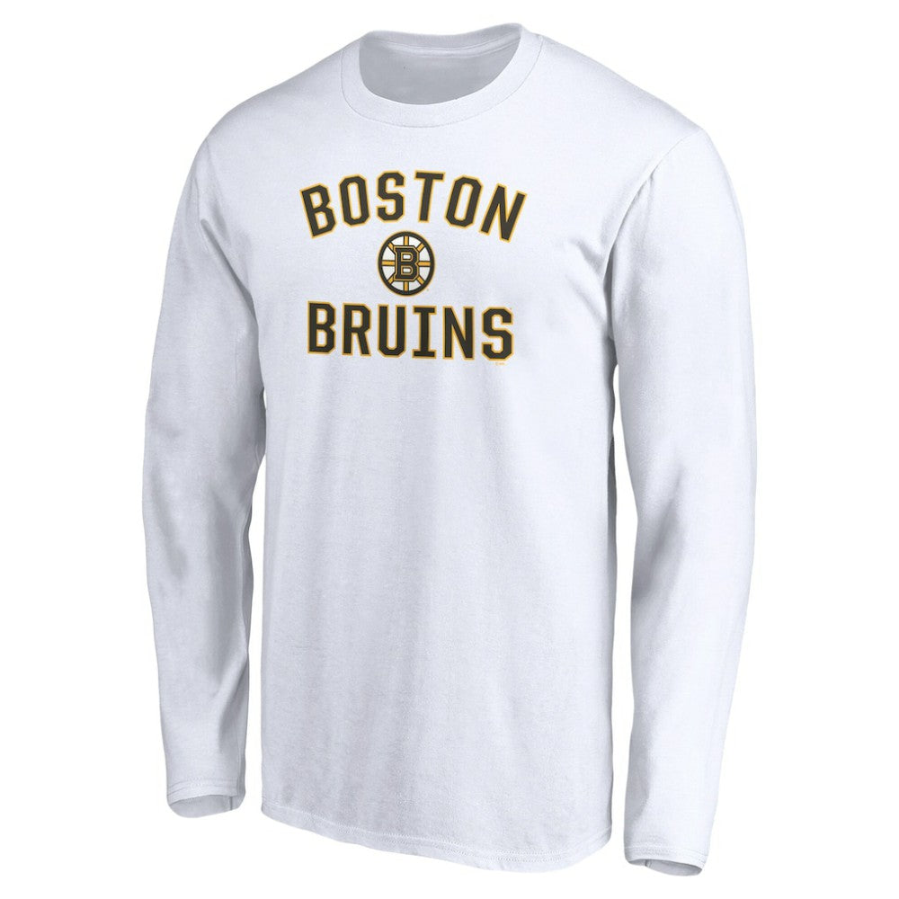 Boston Bruins Victory Arch Long Sleeve T-Shirt - White - NHL