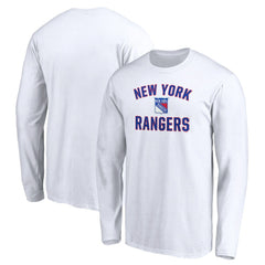 New York Rangers Victory Arch Long Sleeve T-Shirt - White - NHL
