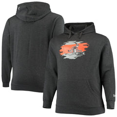 Cleveland Browns New Era Big & Tall Primary Logo Pullover Hoodie Charcoal | NFL