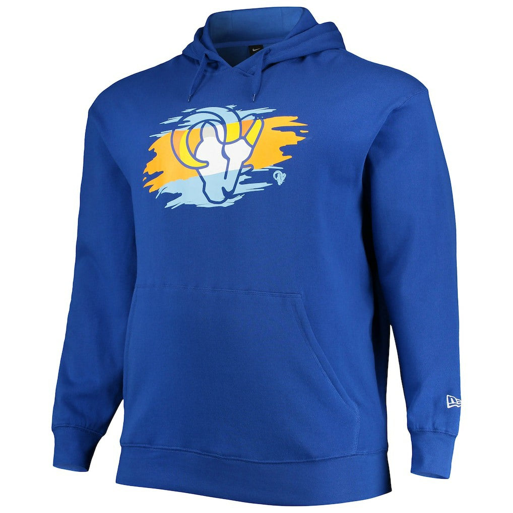 Los Angeles Rams New Era Big & Tall Primary Logo Pullover Hoodie Royal | NFL