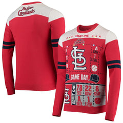 St. Louis Cardinals FOCO Ticket Light-Up Ugly Sweater - MLB