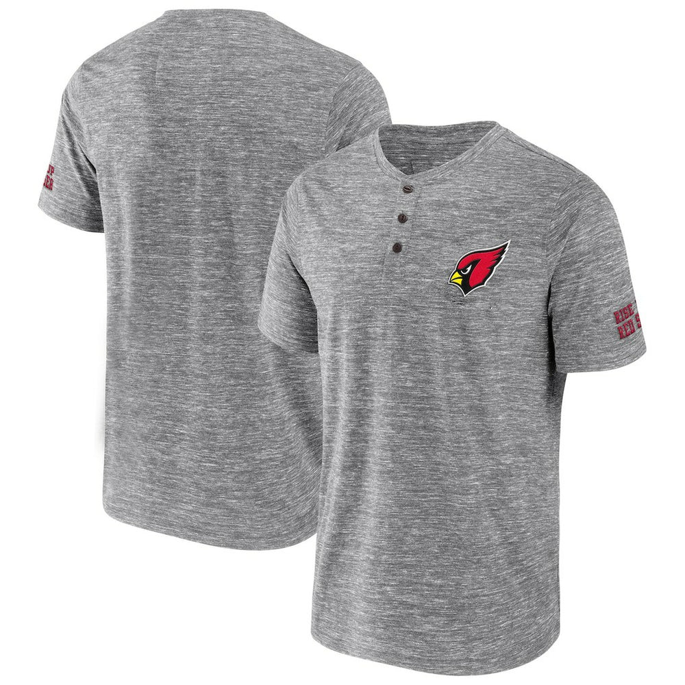 Arizona Cardinals NFL x Darius Rucker Collection Slub Henley T-Shirt Heathered Gray | Fanatics
