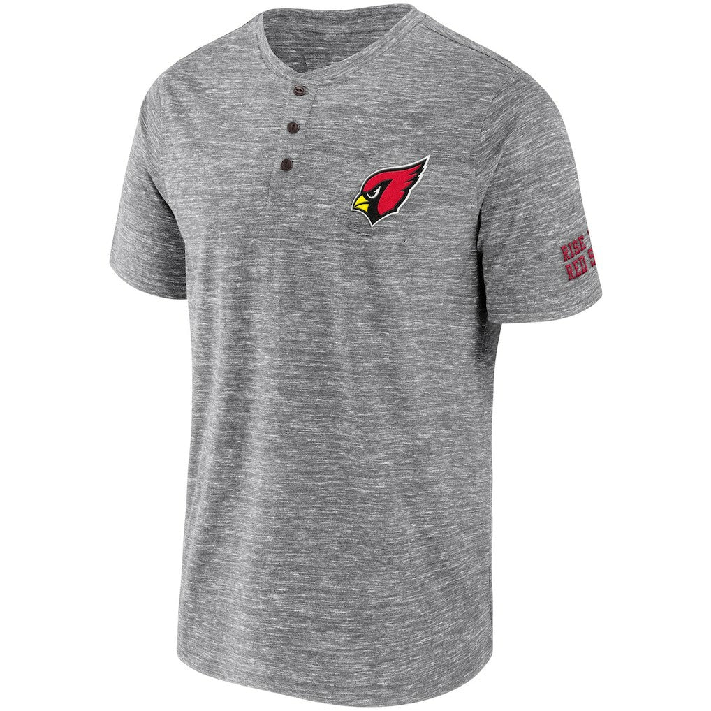 Arizona Cardinals NFL x Darius Rucker Collection Slub Henley T-Shirt Heathered Gray | Fanatics