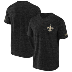 New Orleans Saints NFL x Darius Rucker Collection Slub Henley T-Shirt Black | Fanatics