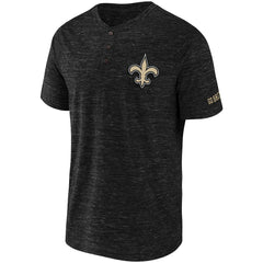 New Orleans Saints NFL x Darius Rucker Collection Slub Henley T-Shirt Black | Fanatics