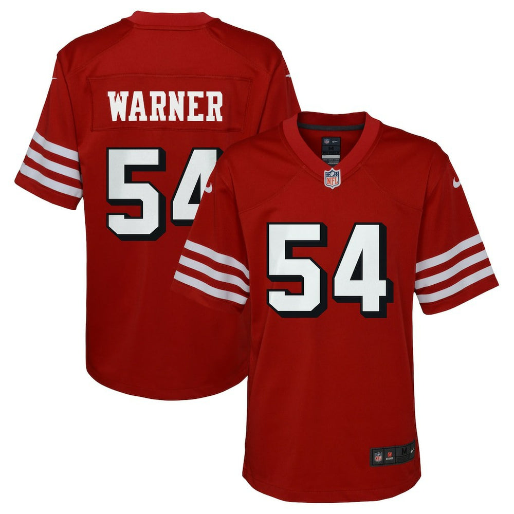 Fred Warner San Francisco 49ers Youth Game Jersey Scarlet | Nike for Sale