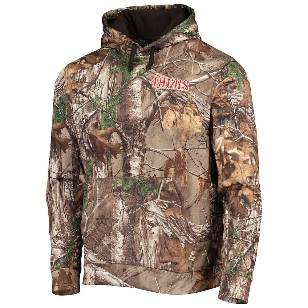 San Francisco 49ers Dunbrooke Champion Tech Pullover Hoodie Realtree Camo | NFL