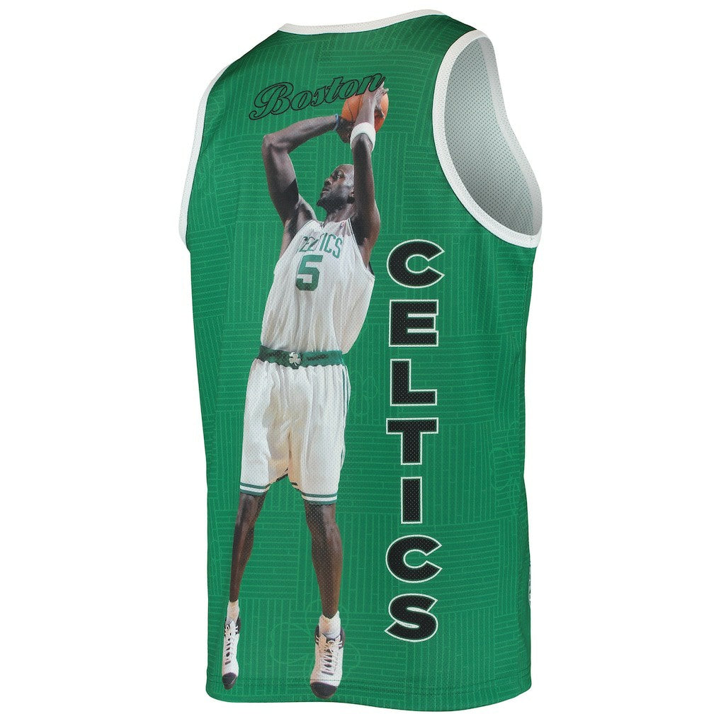 Kevin Garnett Boston Celtics Hardwood Classics Player Tank Top Kelly Green - NBA