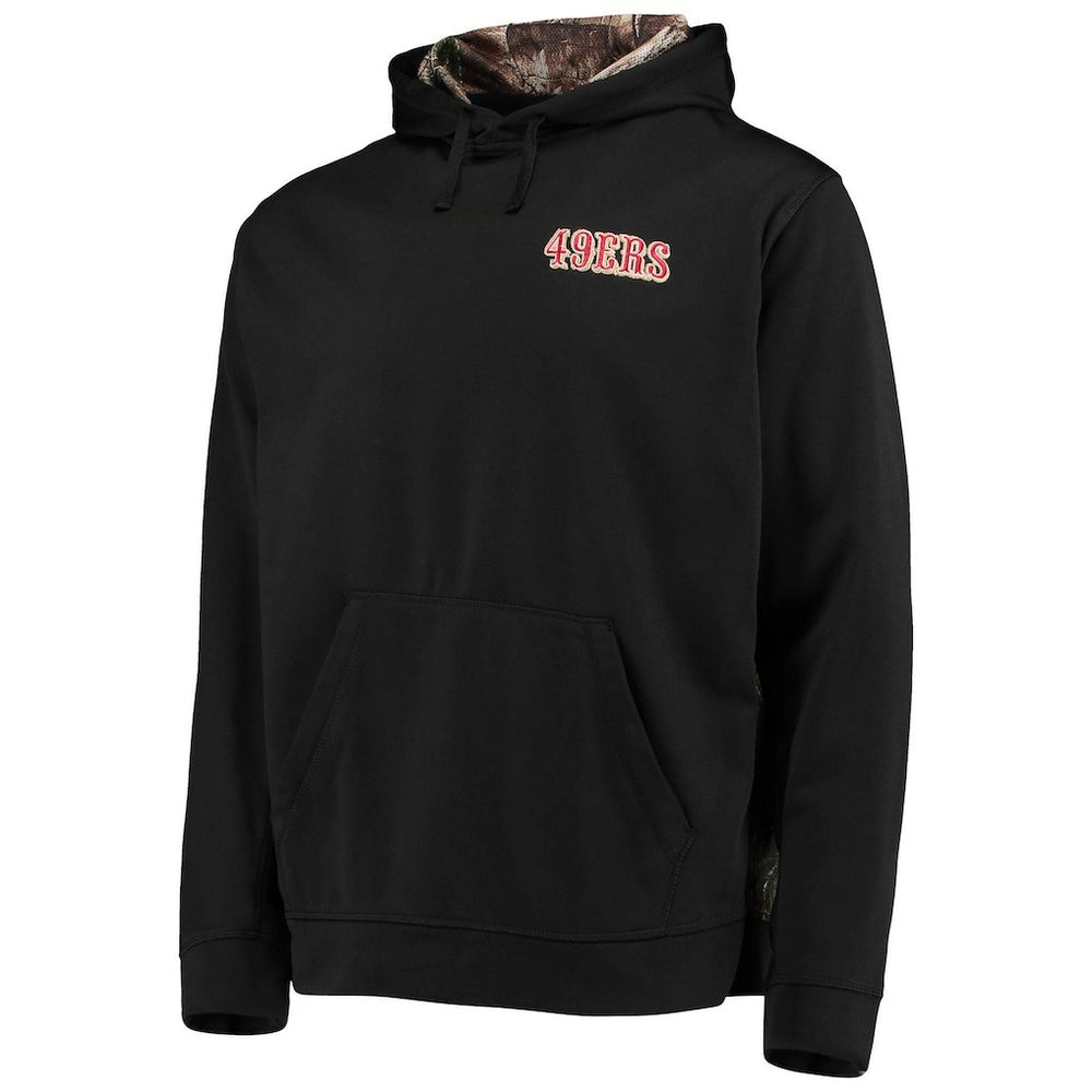 San Francisco 49ers Dunbrooke Logo Ranger Pullover Hoodie Black/Realtree Camo | NFL