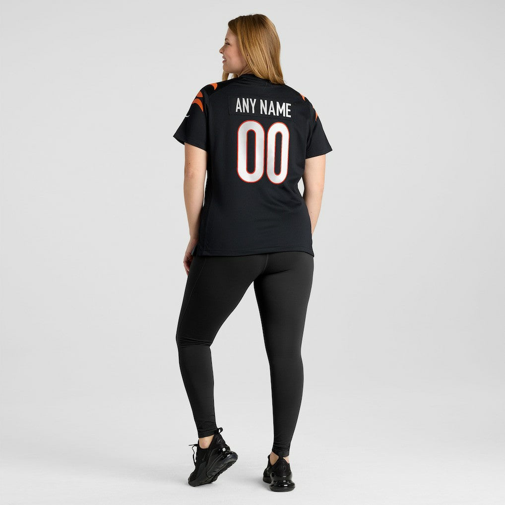 Cincinnati Bengals Women's Game Custom Jersey Black | Nike for Sale