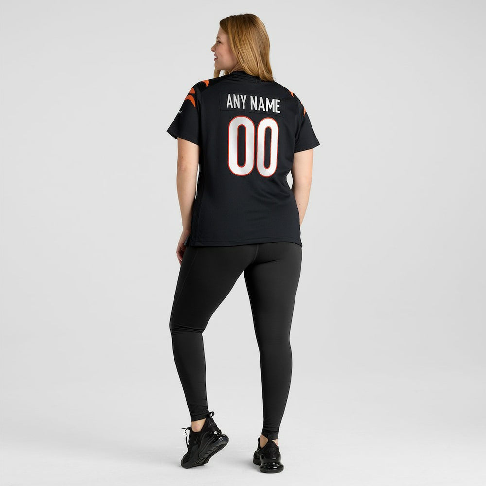 Cincinnati Bengals Women's Game Custom Jersey Black | Nike for Sale